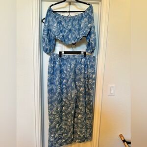 Palm Tree Two Piece Vacation Set